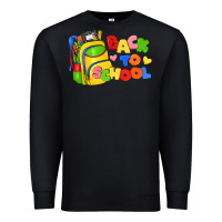 Black back to school with school bag Premium Sweatshirt - texasbilliewilder