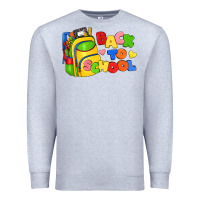 Heather Grey back to school with school bag Premium Sweatshirt - texasbilliewilder