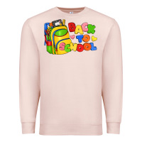 Pale Pink back to school with school bag Premium Sweatshirt - texasbilliewilder