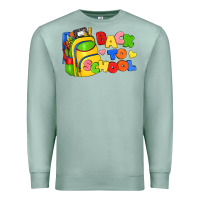 Seafoam back to school with school bag Premium Sweatshirt - texasbilliewilder