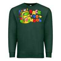 Sports Green back to school with school bag Premium Sweatshirt - texasbilliewilder