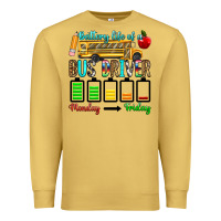 Antique Gold battery life of a bus driver Premium Sweatshirt - texasbilliewilder