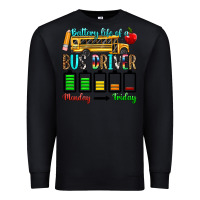Black battery life of a bus driver Premium Sweatshirt - texasbilliewilder