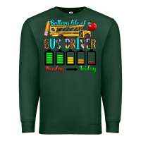 Sports Green battery life of a bus driver Premium Sweatshirt - texasbilliewilder