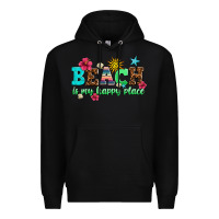 Black beach is my happy place Premium Hoodie - AdoDesignShop