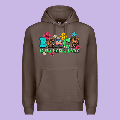 Beach Is My Happy Place Premium Hoodie Designed By Adodesignshop