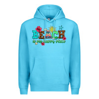 Ocean Blue beach is my happy place Premium Hoodie - AdoDesignShop