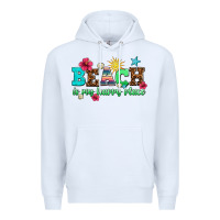 White beach is my happy place Premium Hoodie - AdoDesignShop