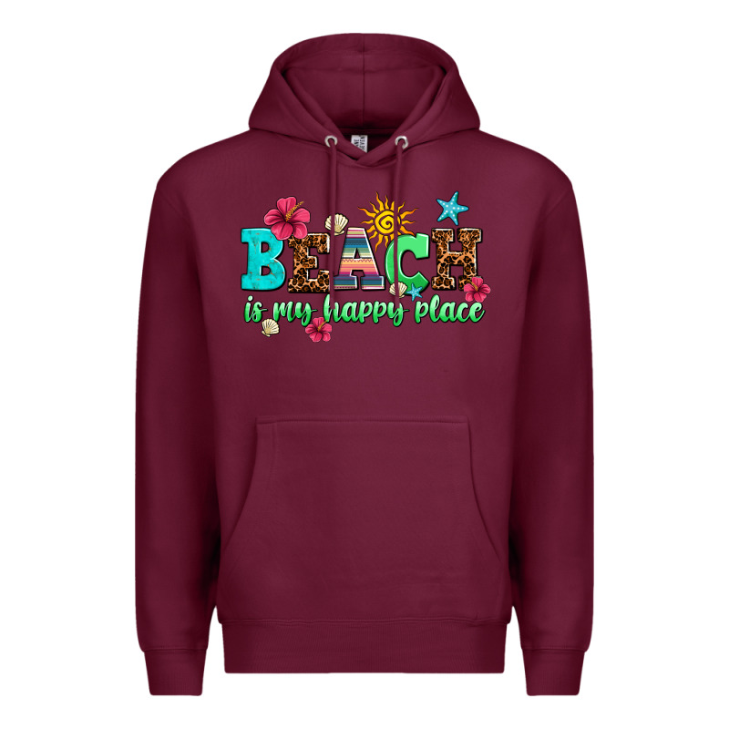 Beach Is My Happy Place Premium Hoodie by AdoDesignShop | Teevron