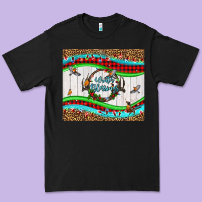 Winter Blessings Leopard Premium Tee Designed By Lillyallendesigns