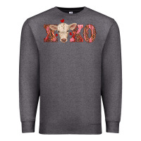 Charcoal Heather xoxo charolais calf Premium Sweatshirt - RanaPortraitStore