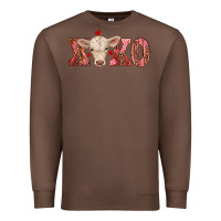 Chestnut xoxo charolais calf Premium Sweatshirt - RanaPortraitStore