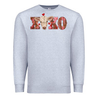 Heather Grey xoxo charolais calf Premium Sweatshirt - RanaPortraitStore