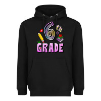 Black Sixth Grade Heavyweight Hoodie - RanaPortraitStore
