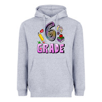 Heather Grey Sixth Grade Heavyweight Hoodie - RanaPortraitStore