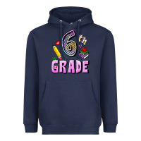 Navy Sixth Grade Heavyweight Hoodie - RanaPortraitStore