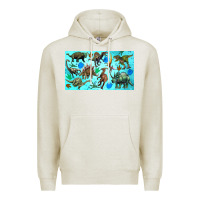 Oatmeal Heather dinosaurs sippy cup Premium Hoodie - Artiststas