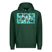 Sports Green dinosaurs sippy cup Premium Hoodie - Artiststas