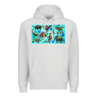Dove Grey dinosaurs sippy cup Premium Hoodie - Artiststas