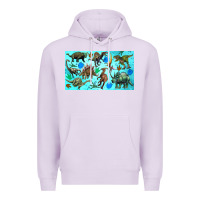 Lilac dinosaurs sippy cup Premium Hoodie - Artiststas