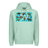 Seafoam dinosaurs sippy cup Premium Hoodie - Artiststas
