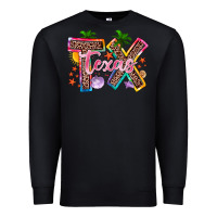 Black texas summer Premium Sweatshirt - Zillion Design Studio