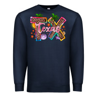 Navy texas summer Premium Sweatshirt - Zillion Design Studio