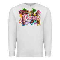 Oatmeal Heather texas summer Premium Sweatshirt - Zillion Design Studio