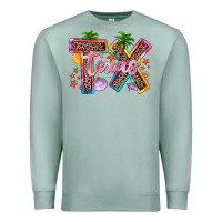 Seafoam texas summer Premium Sweatshirt - Zillion Design Studio