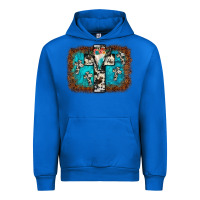 Cobalt bull skull cross backgraund Urban Hoodie - JahusDesignShop