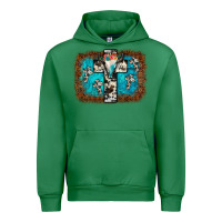 Emerald bull skull cross backgraund Urban Hoodie - JahusDesignShop