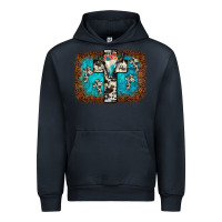 Navy bull skull cross backgraund Urban Hoodie - JahusDesignShop