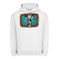 Pigment Lunar Rock bull skull cross backgraund Urban Hoodie - JahusDesignShop