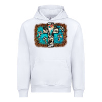 White bull skull cross backgraund Urban Hoodie - JahusDesignShop