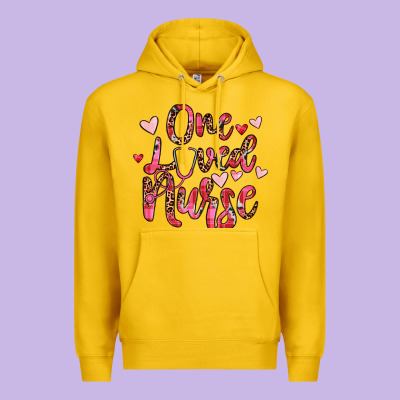 One Loved Nurse Premium Hoodie Designed By Jahusdesignshop