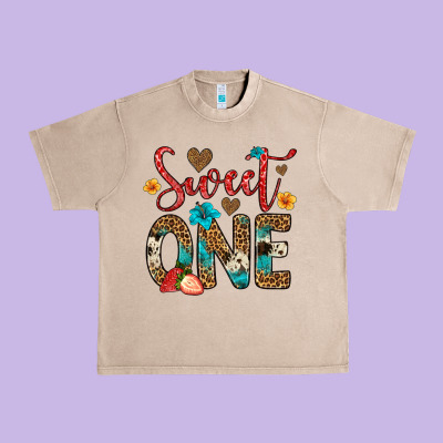 Sweet One Strawberry Urban Heavy Tee Designed By Artiststas