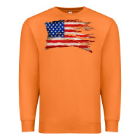 Carrot tattered american flag Premium Sweatshirt - Zillion Design Studio
