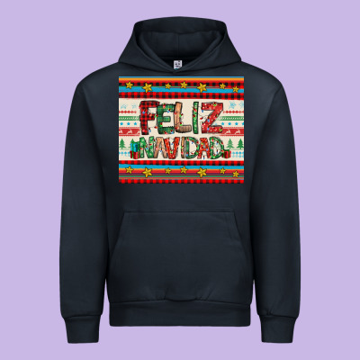 Feliz Navidad Spanish Christmas Urban Hoodie Designed By Jasminsmagicworld