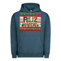 Pigment Midnight Navy feliz navidad spanish christmas Urban Hoodie - Jasminsmagicworld