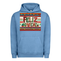 Pigment Pebble Blue feliz navidad spanish christmas Urban Hoodie - Jasminsmagicworld