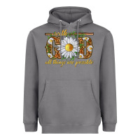 Storm With God all things are possible with daisy Heavyweight Hoodie - texasbilliewilder