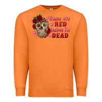 Carrot roses are red inside i'm dead Skull Premium Sweatshirt - RanaPortraitStore