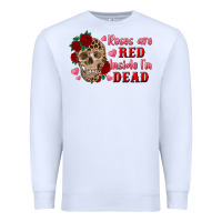 White roses are red inside i'm dead Skull Premium Sweatshirt - RanaPortraitStore
