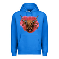 True Royal highland cow valentines Premium Hoodie - JahusDesignShop