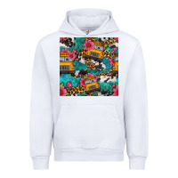 White western school bus seamless pattern Urban Hoodie - BundleAndBundleShop