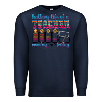 Navy battery life of a teacher Premium Sweatshirt - texasbilliewilder