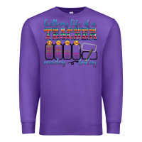 Purple battery life of a teacher Premium Sweatshirt - texasbilliewilder