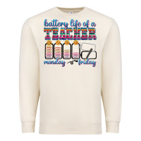 Sandshell battery life of a teacher Premium Sweatshirt - texasbilliewilder