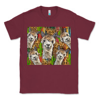 Burgundy alpaca Classic Tee - BarkalooDesign