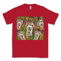 Red alpaca Classic Tee - BarkalooDesign